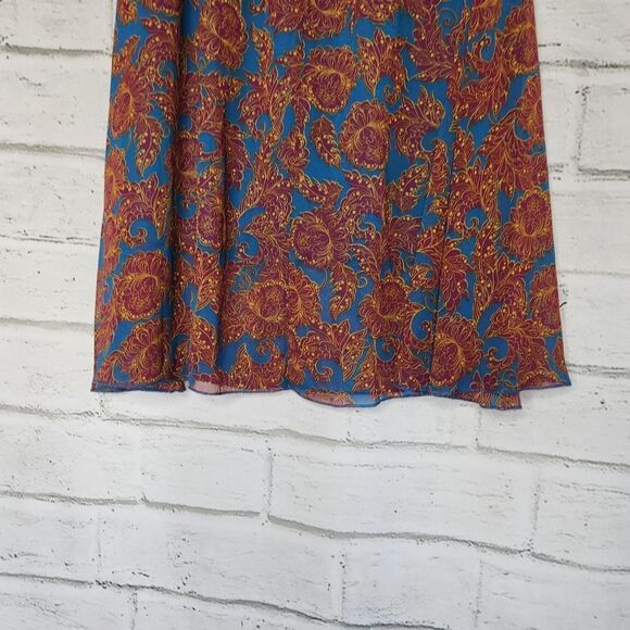 LuLaRoe Lola Skirt Womens Size Medium Pull On A Line Colorful Knee Length - Picture 5 of 11